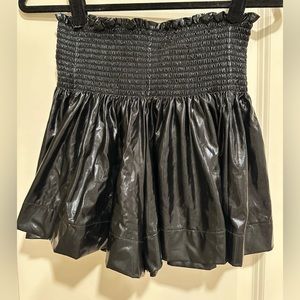Queen of Sparkles black, shiny swing shorts, size small